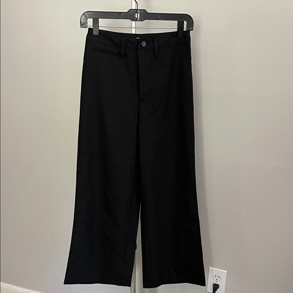 Reformation Women's Black Wide-Leg Trousers